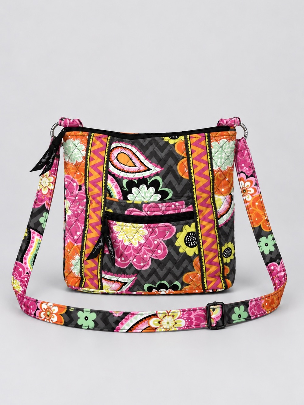 Vera Bradley Ziggy Zinnia Crossbody Hipster Bag Purse Travel Retired Quilted
